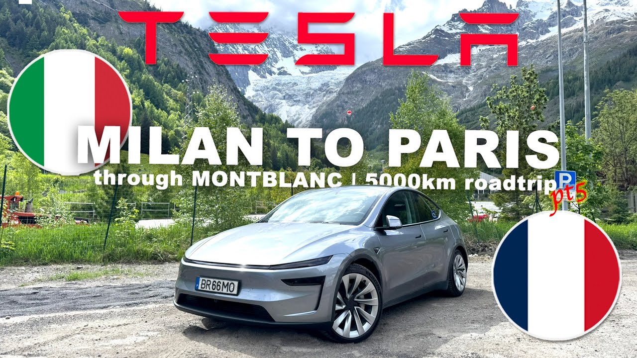 TESLA Model Y Road Trip: Driving from Milan, Italy to Paris, France | 5000km EV Roadtrip