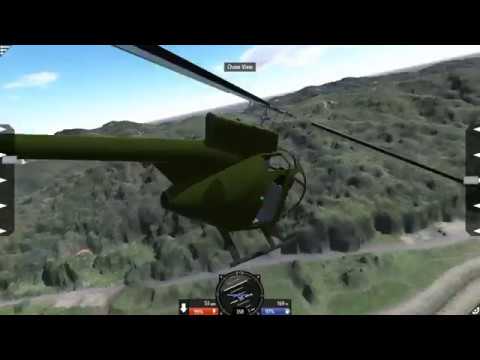 Simpleplanes - Heli stunt in My Rural MAP MOD (WIP） - YouTube