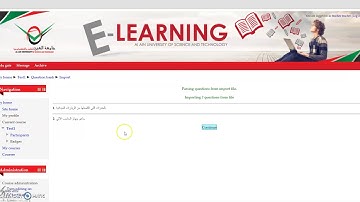 upload arabic questions (Essay, short answers and true false) to Moodle