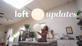 furnishing my *100 year old* dream loft | new sofa! installing curtains & ikea haul