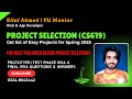 Easy Projects List of Final Project CS619 for Spring 2025 Final Project CS619 Project Selection VU