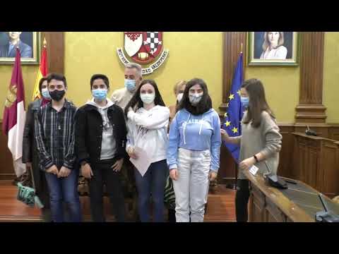 Visita al Alcalde de Alumnos Erasmus+ 'IES Gregorio Prieto Noticia Informativos 15/03/2022