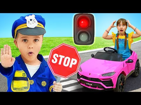 Kinder lernen Verkehrssicherheit und Verkehrsregeln