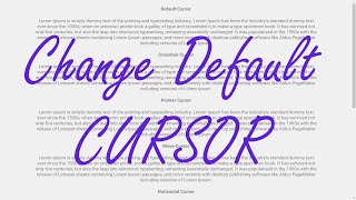 Change cursor of your website using HTML and CSS only || WEB CODIAN