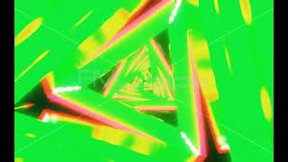 Infinite Triangle Tunnel Loop 009-002 Green 1920X1200 - Dr. Penguin - Avloops