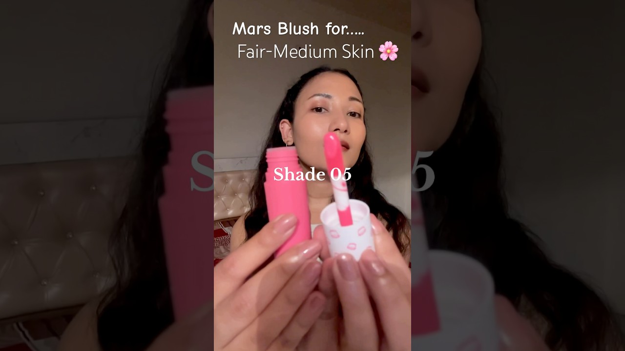 Mars Liquid Blush Shade for Fair-Medium Skin Tone | 05 Pink Mousse 🌸 