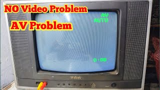 Video Problem Repair In CRT TV || AV Fault Repair In China TV