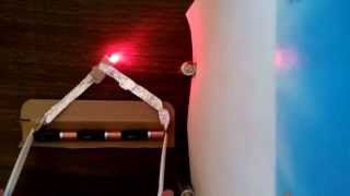 Cheap and Simple LED flashlight using aluminum foil and 3 batteries. (no talking)