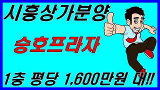 시흥장현지구 승호프라자 상가분양 1층 평당1600(NO.116)