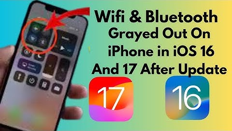 How To Fix WiFi And Bluetooth option Grayed Out on iPhone After iOS 17 update (2023)