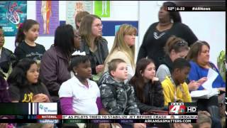 Clinton McDonald Speaking at Daisy Bates Elementary School
