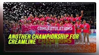 WATCH: Creamline celebrates another AllFilipino title | ABSCBN News