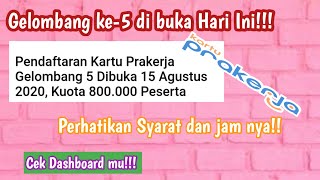 Yeee... akhirnya gelombang ke 5 dibuka hari ini 15 agustus 2020 ,, di
video kalian aku akan nga sih tau bagaimana cara daftarnya. yuukk
tonton. #gelomban...