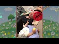 娘1歳、父の顔がハンガーになることに気づく