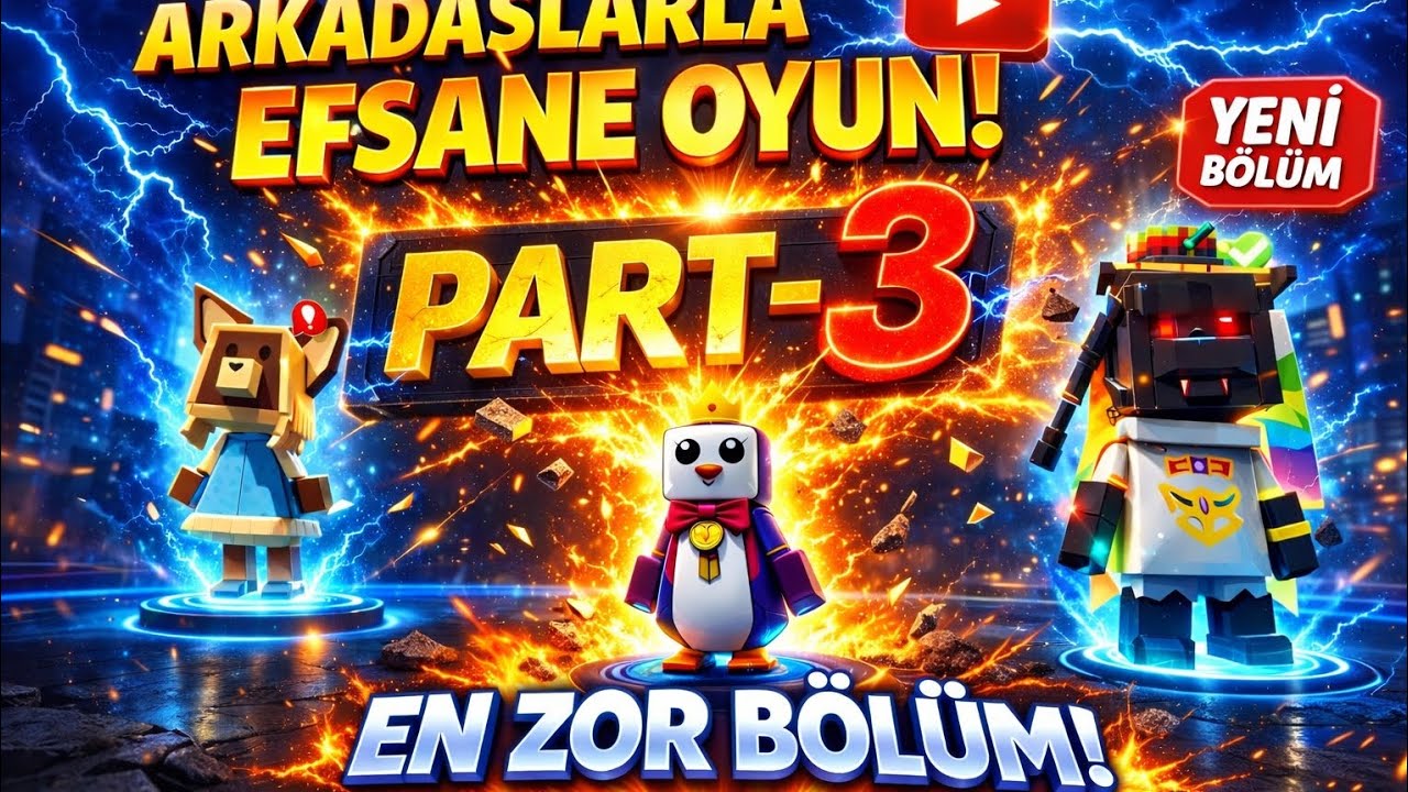 ÜÇLÜ MACERA BAŞLADI! 🐧🐶⚡PART-3 Süper Eğlence!  süper ayı #superbearadventure #kids #kidsvideo #trend