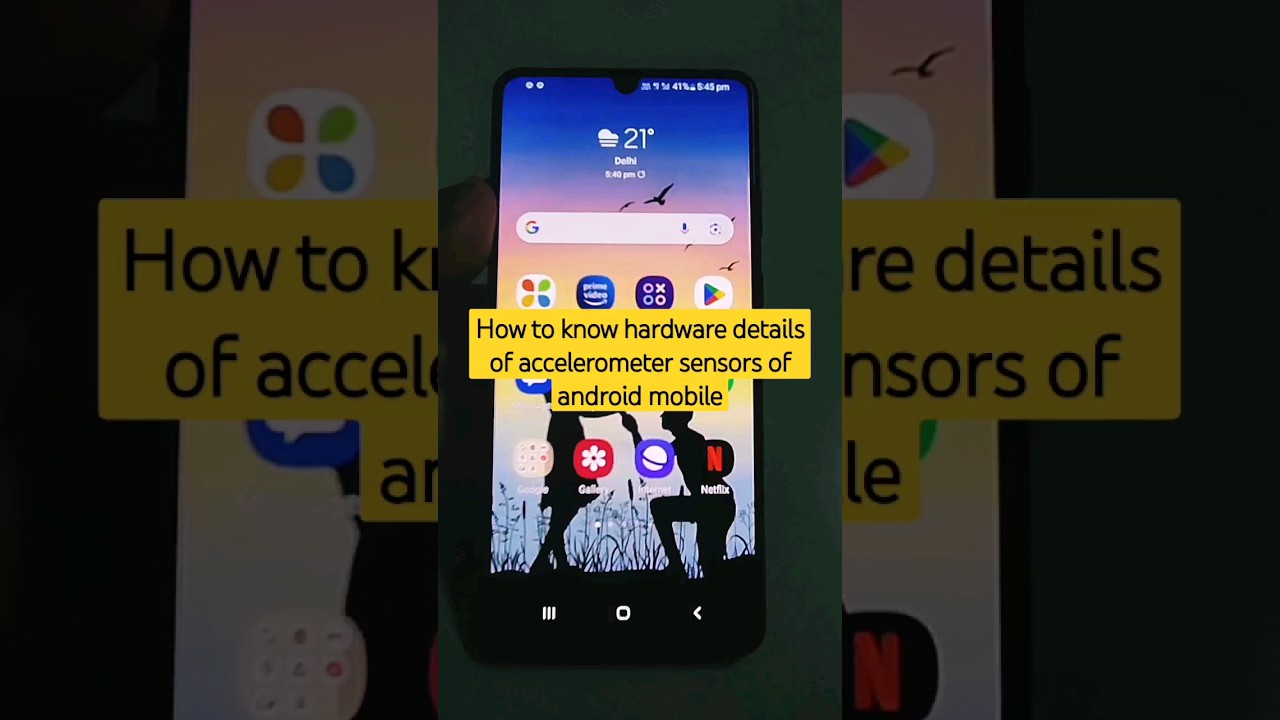How to know hardware details of accelerometer sensors of android mobile 