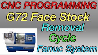 CNC PROGRAMMING- G72 Face Stock Removal Cycle in Fanuc System. G72 Face Stock Cycle In Fanuc Cont...