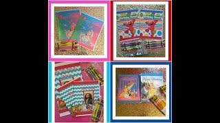 DIY, tutorial, template for mini, jumbo sized coloring books publisher microsoft