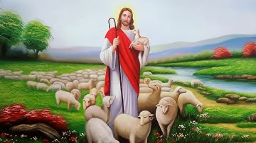 Tranh sơn dầu chúa chăn chiên