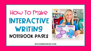 How to Make the Interactive Pages in a Writing Notebook