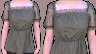 sew a blouse ?تفصيل وخياطة بلوزة