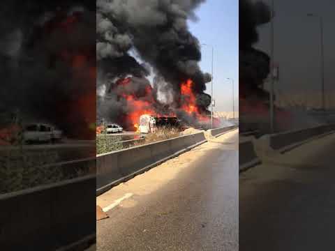 حريق دائري المعادي