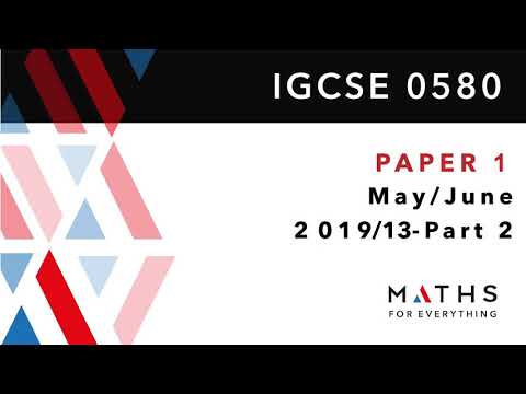 IGCSE MATHS PAPER