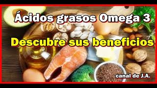 Ácidos grasos Omega 3  Descubre sus beneficios tan necesarios para funciones básicas del organismo
