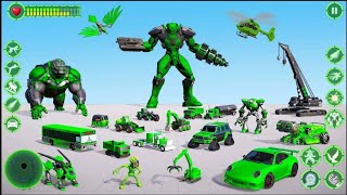 Eagle & Gorilla Robot Car Game: Robot Action Transform - Android Gameplay screenshot 4
