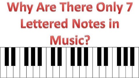 Why Are There 12 Notes In Music But Only 7 Letters?