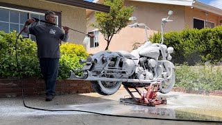 HARLEY ROAD KING GETS A DETAIL AFTER 2 YEARS “MUST WATCH”