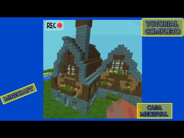 Tutorial CASA MEDIEVAL minecraft #minecraftbrasil #tutorialdeminecraft