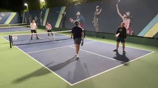 Tyson McGuffin Pickleball Camp Rec Game Kyle McKenzie Devin Schmidt vs Mark Milner Pesa Teoni