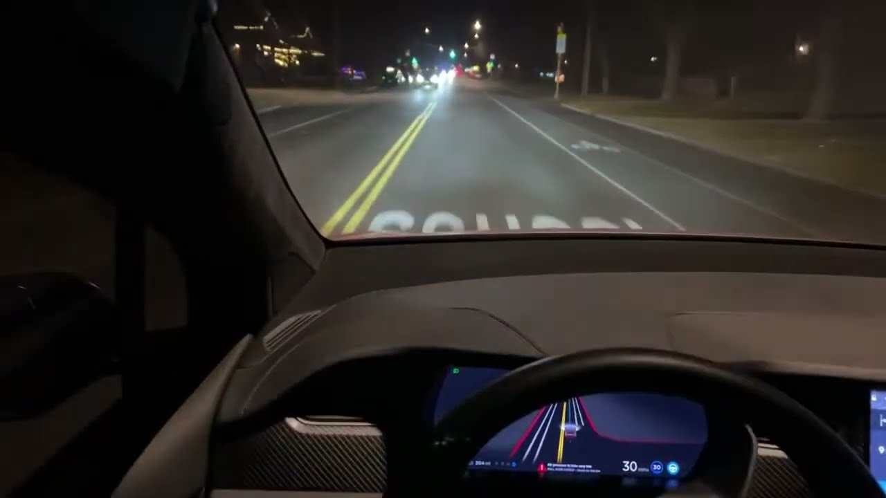 Tesla full self driving beta 10.6.1 first drive