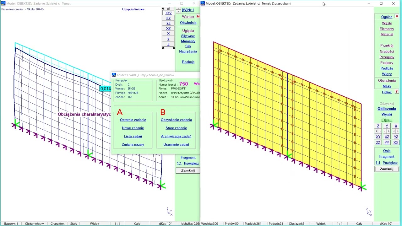 Ściany szkieletowe w programie ABC