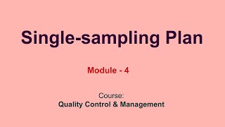 Single-sampling Plan