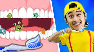 Tooth Brushing Song 🦷 Good Habits for Kids  || Magic Kids Songs