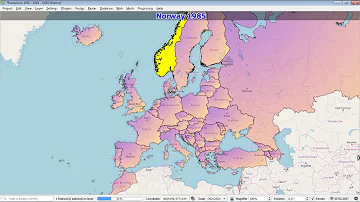Eurovision Winners 1956 - 2019 #QGIS #Maps #Eurovision