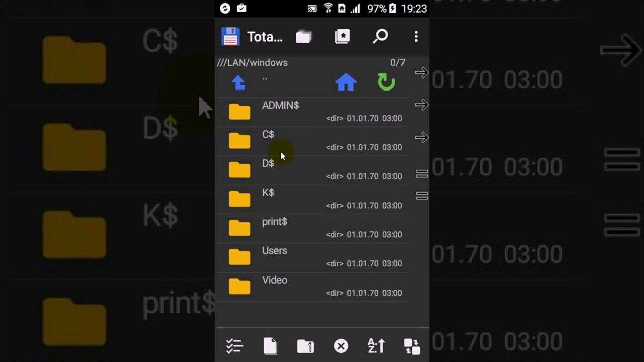 Total commander android - YouTube