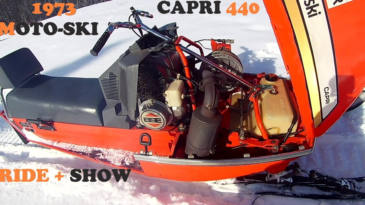 1973 MOTO-SKI CAPRI 440 RIDE + WALK AROUND 