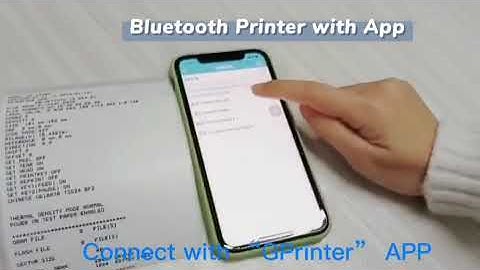 GP-1324D Bluetooth Printer Using With APP