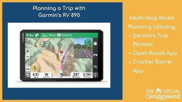 Planning a Multi-Stop Road Trip with the Garmin RV 890 GPS