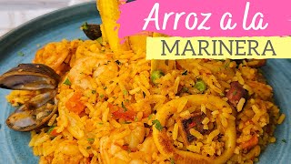 Arroz a la marinera 🌊 (Arroz con mariscos🍤) ¡Fácil y muy delicioso!