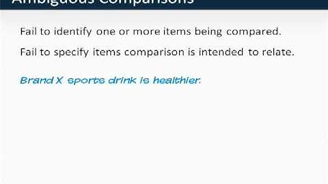 GMAT Prep - Verbal - Sentence Correction - Ambiguous Comparisons by Knewton
