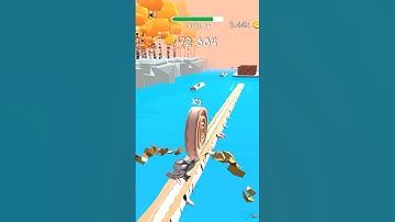 Spiral Roll Very Satisfying and Relaxing ASMR Slicing Video Game #arcadegames #shorts