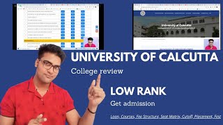 university of calcutta college review | low rank how to get admission | cutoff | placement wbjee
