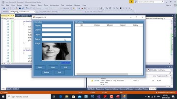 نظام الموظفين اضافة، تحديث وحذف الصور من قاعدة البيانات | سي شارب مع قواعد البيانات | Access DB | C#