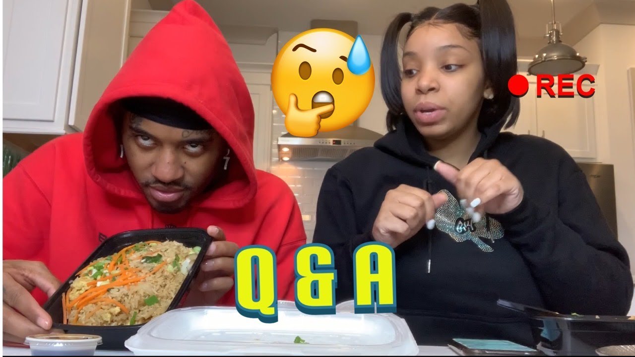 Thai Food Mukbang / Q & A  (Who gave head First???)
