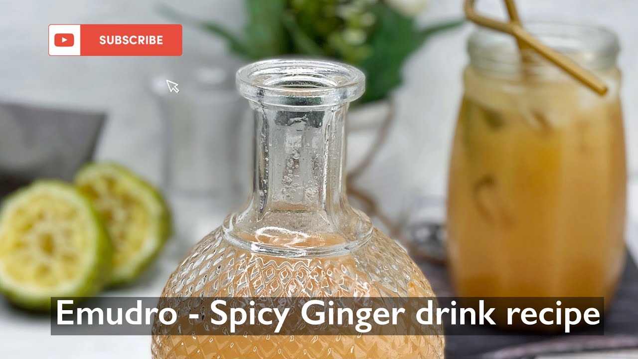 EMUDRO recipe Ghana Ginger Drink Step by Step YouTube