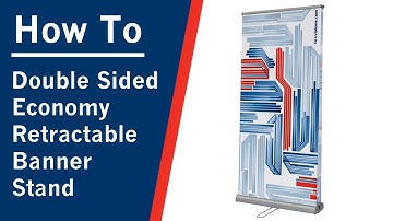 Double Sided Economy Retractable Banner Stand: How to Setup - Tex Visions